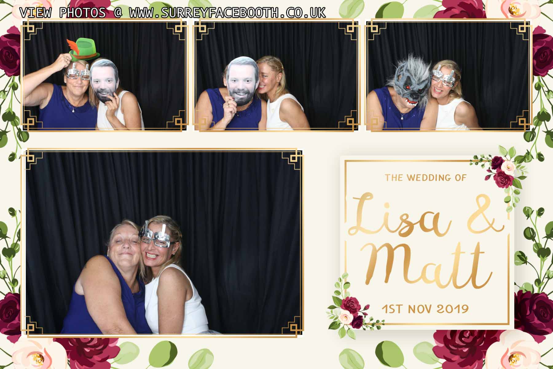 Matt & Lisa's Wedding | View more photos from the event at galleries.surreyfacebooth.co.uk/u/Surrey-FaceBooth/Matt-Lisas-Wedding